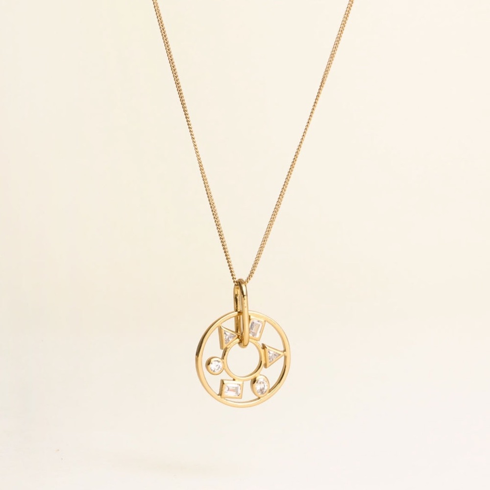 $150 MIGNONNE GAVIGAN Gold Stone Necklace